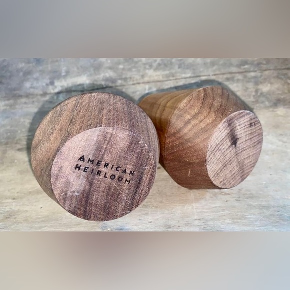 2 Walnut Taper Candle Holders Large & Medium - Picture 7 of 7